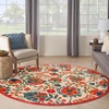 image:imageNourison Home Aloha Multicolor 3 x 5 Area Rug  Easy Clean Non Shedding Bed Room Living Room Dining Room Kitchen 3 x 5Red Multicolor