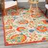 image:imageNourison Home Aloha Multicolor 3 x 5 Area Rug  Easy Clean Non Shedding Bed Room Living Room Dining Room Kitchen 3 x 5Red Multicolor