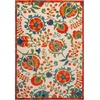 image:imageNourison Home Aloha Multicolor 3 x 5 Area Rug  Easy Clean Non Shedding Bed Room Living Room Dining Room Kitchen 3 x 5Red Multicolor