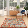 image:imageNourison Home Aloha Multicolor 3 x 5 Area Rug  Easy Clean Non Shedding Bed Room Living Room Dining Room Kitchen 3 x 5Red Multicolor
