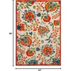 image:imageNourison Home Aloha Multicolor 3 x 5 Area Rug  Easy Clean Non Shedding Bed Room Living Room Dining Room Kitchen 3 x 5Red Multicolor