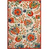 image:imageNourison Home Aloha Multicolor 3 x 5 Area Rug  Easy Clean Non Shedding Bed Room Living Room Dining Room Kitchen 3 x 5Red Multicolor