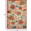 image:imageNourison Home Aloha Multicolor 3 x 5 Area Rug  Easy Clean Non Shedding Bed Room Living Room Dining Room Kitchen 3 x 5Red Multicolor