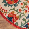 image:imageNourison Home Aloha Multicolor 3 x 5 Area Rug  Easy Clean Non Shedding Bed Room Living Room Dining Room Kitchen 3 x 5Red Multicolor
