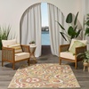 image:imageNourison Home Aloha Multicolor 3 x 5 Area Rug  Easy Clean Non Shedding Bed Room Living Room Dining Room Kitchen 3 x 5Sage Rose