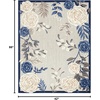 image:imageNourison Home Aloha Multicolor 6 x 9 Area Rug  Easy Clean Non Shedding Bed Room Living Room Dining Room Kitchen 6 x 9Blue Grey