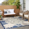 image:imageNourison Home Aloha Multicolor 6 x 9 Area Rug  Easy Clean Non Shedding Bed Room Living Room Dining Room Kitchen 6 x 9Blue Grey