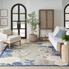 image:imageNourison Home Aloha Multicolor 6 x 9 Area Rug  Easy Clean Non Shedding Bed Room Living Room Dining Room Kitchen 6 x 9Blue Grey