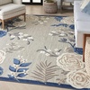 image:imageNourison Home Aloha Multicolor 6 x 9 Area Rug  Easy Clean Non Shedding Bed Room Living Room Dining Room Kitchen 6 x 9Blue Grey