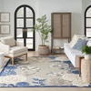 image:imageNourison Home Aloha Multicolor 6 x 9 Area Rug  Easy Clean Non Shedding Bed Room Living Room Dining Room Kitchen 6 x 9Blue Grey