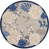 image:imageNourison Home Aloha Multicolor 6 x 9 Area Rug  Easy Clean Non Shedding Bed Room Living Room Dining Room Kitchen 6 x 9Blue Grey
