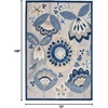image:imageNourison Home Aloha Multicolor 6 x 9 Area Rug  Easy Clean Non Shedding Bed Room Living Room Dining Room Kitchen 6 x 9BlueGrey