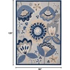 image:imageNourison Home Aloha Multicolor 6 x 9 Area Rug  Easy Clean Non Shedding Bed Room Living Room Dining Room Kitchen 6 x 9BlueGrey