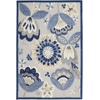 image:imageNourison Home Aloha Multicolor 6 x 9 Area Rug  Easy Clean Non Shedding Bed Room Living Room Dining Room Kitchen 6 x 9BlueGrey