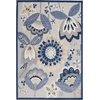 image:imageNourison Home Aloha Multicolor 6 x 9 Area Rug  Easy Clean Non Shedding Bed Room Living Room Dining Room Kitchen 6 x 9BlueGrey