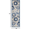 image:imageNourison Home Aloha Multicolor 6 x 9 Area Rug  Easy Clean Non Shedding Bed Room Living Room Dining Room Kitchen 6 x 9BlueGrey
