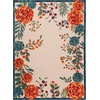 image:imageNourison Home Aloha Multicolor 6 x 9 Area Rug  Easy Clean Non Shedding Bed Room Living Room Dining Room Kitchen 6 x 9Ivory Multicolor