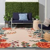 image:imageNourison Home Aloha Multicolor 6 x 9 Area Rug  Easy Clean Non Shedding Bed Room Living Room Dining Room Kitchen 6 x 9Ivory Multicolor
