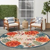 image:imageNourison Home Aloha Multicolor 6 x 9 Area Rug  Easy Clean Non Shedding Bed Room Living Room Dining Room Kitchen 6 x 9Ivory Multicolor