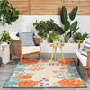 image:imageNourison Home Aloha Multicolor 6 x 9 Area Rug  Easy Clean Non Shedding Bed Room Living Room Dining Room Kitchen 6 x 9Ivory Multicolor