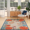 image:imageNourison Home Aloha Multicolor 6 x 9 Area Rug  Easy Clean Non Shedding Bed Room Living Room Dining Room Kitchen 6 x 9Ivory Multicolor