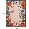image:imageNourison Home Aloha Multicolor 6 x 9 Area Rug  Easy Clean Non Shedding Bed Room Living Room Dining Room Kitchen 6 x 9Ivory Multicolor