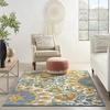 image:imageNourison Home Aloha Multicolor 6 x 9 Area Rug  Easy Clean Non Shedding Bed Room Living Room Dining Room Kitchen 6 x 9Multi Color