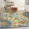 image:imageNourison Home Aloha Multicolor 6 x 9 Area Rug  Easy Clean Non Shedding Bed Room Living Room Dining Room Kitchen 6 x 9Multi Color