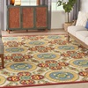 image:imageNourison Home Aloha Multicolor 6 x 9 Area Rug  Easy Clean Non Shedding Bed Room Living Room Dining Room Kitchen 6 x 9RedMulti