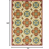 image:imageNourison Home Aloha Multicolor 6 x 9 Area Rug  Easy Clean Non Shedding Bed Room Living Room Dining Room Kitchen 6 x 9RedMulti
