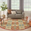 image:imageNourison Home Aloha Multicolor 6 x 9 Area Rug  Easy Clean Non Shedding Bed Room Living Room Dining Room Kitchen 6 x 9RedMulti