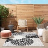 image:imageNourison Home Aloha Natural 3 x 5 Area Rug  Easy Clean Non Shedding Bed Room Living Room Dining Room Kitchen 3 x 5Black White
