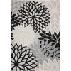 image:imageNourison Home Aloha Natural 3 x 5 Area Rug  Easy Clean Non Shedding Bed Room Living Room Dining Room Kitchen 3 x 5Black White