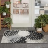 image:imageNourison Home Aloha Natural 3 x 5 Area Rug  Easy Clean Non Shedding Bed Room Living Room Dining Room Kitchen 3 x 5Black White
