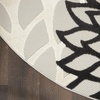 image:imageNourison Home Aloha Natural 3 x 5 Area Rug  Easy Clean Non Shedding Bed Room Living Room Dining Room Kitchen 3 x 5Black White