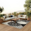 image:imageNourison Home Aloha Natural 3 x 5 Area Rug  Easy Clean Non Shedding Bed Room Living Room Dining Room Kitchen 3 x 5Black White