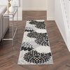 image:imageNourison Home Aloha Natural 3 x 5 Area Rug  Easy Clean Non Shedding Bed Room Living Room Dining Room Kitchen 3 x 5Black White