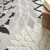 image:imageNourison Home Aloha Natural 3 x 5 Area Rug  Easy Clean Non Shedding Bed Room Living Room Dining Room Kitchen 3 x 5Black White