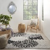 image:imageNourison Home Aloha Natural 3 x 5 Area Rug  Easy Clean Non Shedding Bed Room Living Room Dining Room Kitchen 3 x 5Black White