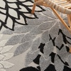 image:imageNourison Home Aloha Natural 3 x 5 Area Rug  Easy Clean Non Shedding Bed Room Living Room Dining Room Kitchen 3 x 5Black White