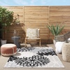 image:imageNourison Home Aloha Natural 3 x 5 Area Rug  Easy Clean Non Shedding Bed Room Living Room Dining Room Kitchen 3 x 5Black White