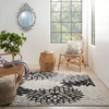 image:imageNourison Home Aloha Natural 3 x 5 Area Rug  Easy Clean Non Shedding Bed Room Living Room Dining Room Kitchen 3 x 5Black White
