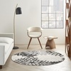 image:imageNourison Home Aloha Natural 3 x 5 Area Rug  Easy Clean Non Shedding Bed Room Living Room Dining Room Kitchen 3 x 5Black White