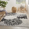 image:imageNourison Home Aloha Natural 3 x 5 Area Rug  Easy Clean Non Shedding Bed Room Living Room Dining Room Kitchen 3 x 5Black White