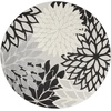 image:imageNourison Home Aloha Natural 3 x 5 Area Rug  Easy Clean Non Shedding Bed Room Living Room Dining Room Kitchen 3 x 5Black White