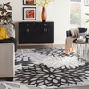 image:imageNourison Home Aloha Natural 3 x 5 Area Rug  Easy Clean Non Shedding Bed Room Living Room Dining Room Kitchen 3 x 5Black White