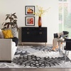 image:imageNourison Home Aloha Natural 3 x 5 Area Rug  Easy Clean Non Shedding Bed Room Living Room Dining Room Kitchen 3 x 5Black White
