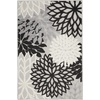 image:imageNourison Home Aloha Natural 3 x 5 Area Rug  Easy Clean Non Shedding Bed Room Living Room Dining Room Kitchen 3 x 5Black White