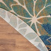 image:imageNourison Home Aloha Natural 3 x 5 Area Rug  Easy Clean Non Shedding Bed Room Living Room Dining Room Kitchen 3 x 5Blue Green