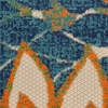 image:imageNourison Home Aloha Natural 3 x 5 Area Rug  Easy Clean Non Shedding Bed Room Living Room Dining Room Kitchen 3 x 5Blue Green